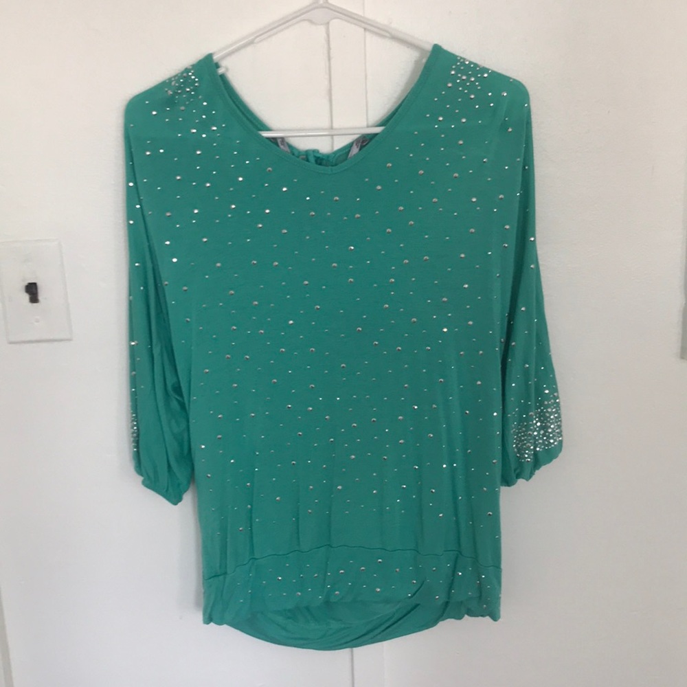 Turquoise top